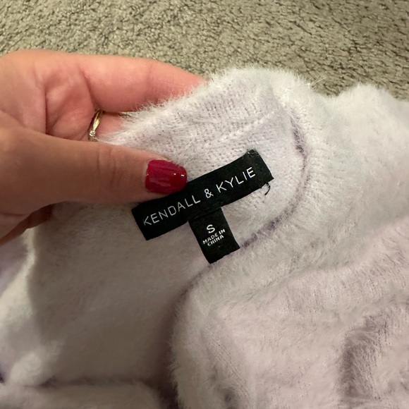 One Shoulder Kendall & Kylie Cropped Sweater - Picture 2 of 2